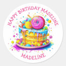 Search for purple birthday cakes stickers For kids