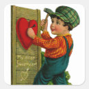 Search for valentine greeting stickers Vintage