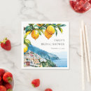 Search for amalfi coast napkins Italian bridal shower