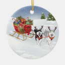 Search for dog sled christmas tree decorations Husky