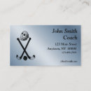 Search for hockey business cards Coach