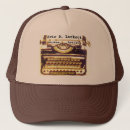 Search for authors hats Typewriter