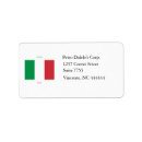 Search for italy flag return address labels White
