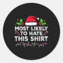 Search for hate christmas stickers Humour