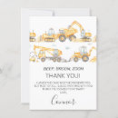 Search for construction vehicle birthday invitations Boy