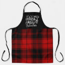 Search for red black plaid aprons Mum