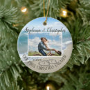 Search for beach engagement christmas tree decorations Our first christmas