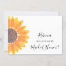 Search for sunflower bridesmaid cards Country