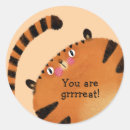 Search for orange tiger cat stickers Animal