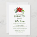 Search for winter tea party invitations Poinsettia