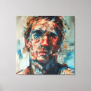 Search for abstract portrait canvas prints Illustration