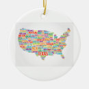 Search for usa map christmas tree decorations Geography