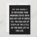 Search for coffee jokes cards invites Caffeine