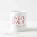 Search for the good life mugs Pink