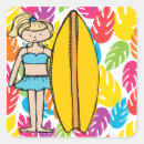 Search for surfer girl stickers Surfboard