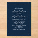 Search for navy blue bridal shower invitations Minimalist
