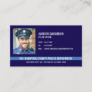 Search for police department business cards Detective