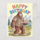 Search for bigfoot birthday cards Humour
