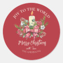 Search for merry christmas candles stickers Watercolor