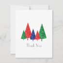 Search for green tree thank you cards Red