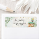Search for suitcase return address labels Bridal shower