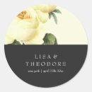 Search for yellow and grey wedding stickers Vintage