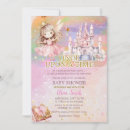 Search for a little princess is on her way baby shower invitations Pink and gold