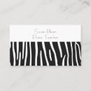 Search for zebra business cards Professional