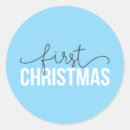 Search for babys first christmas stickers Blue