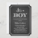 Search for chalkboard baby boy shower invitations Rustic