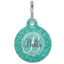 Search for monogrammed pet tags Metallic