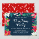 Search for poinsettia christmas invitations Botanical