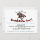 Search for equestrian birthday invitations Cream white