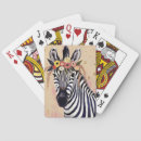 Search for zebra playing cards Whimsical