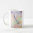 Search for flying dragonfly mugs Watercolor