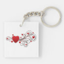 Search for heart white key rings Pretty