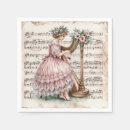 Search for vintage sheet music napkins Musician