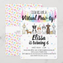 Search for dog pawty invitations Pink
