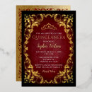 Search for elegant red quinceanera invitations Tiara