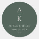 Search for olive green wedding stickers Modern