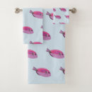 Search for tropical fish bath towels Pink