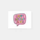 Search for happy birthday post it notes Groovy birthday greeting