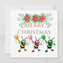 Search for honey bee christmas cards Gold