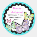 Search for beautiful butterflies stickers Blue