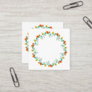 Search for round square business cards Floral