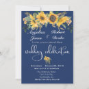 Search for navy blue and yellow sunflower invitations Modern