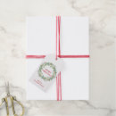 Search for christmas wreath gift tags Red and green
