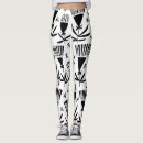 Search for black and white flowers leggings Pattern