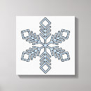 Search for snowflakes canvas prints Blue