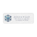 Search for crystal snowflake return address labels Snowflakes
